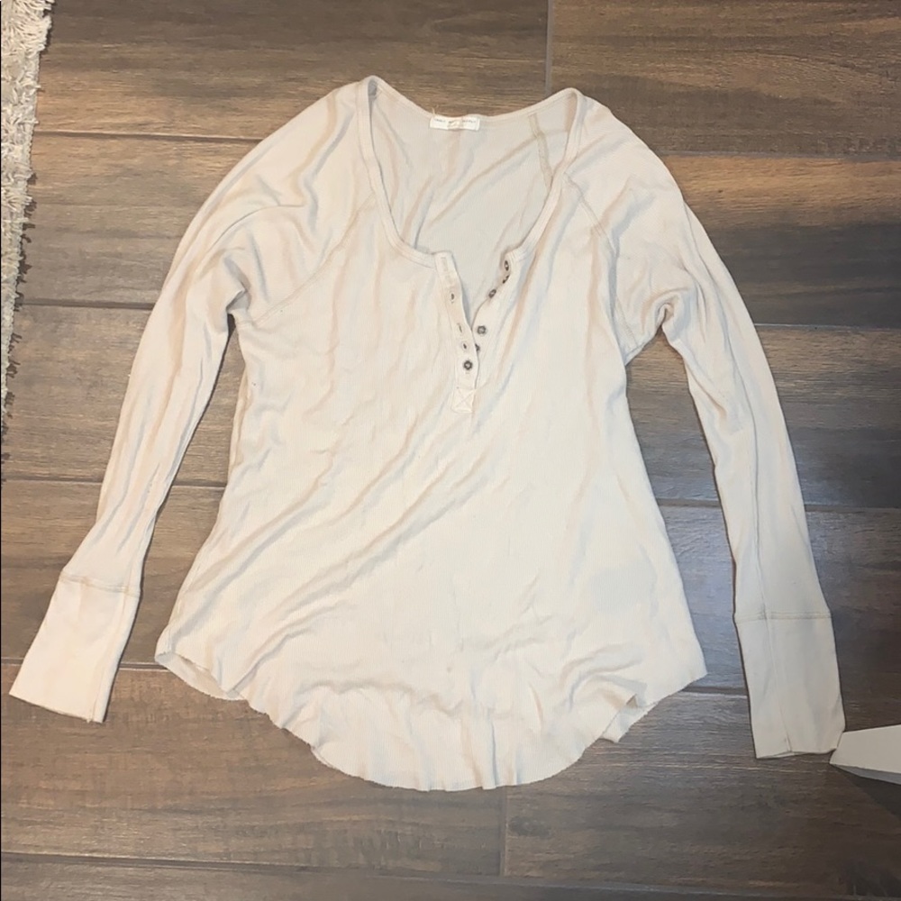 White Waffle Shirt